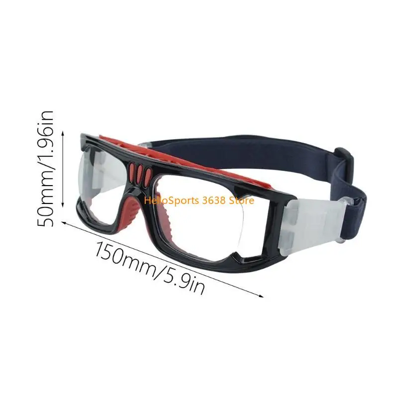 A52F Football Eyewear Grops Collision Lens Resplable Goggles Outdoor في الهواء الطلق