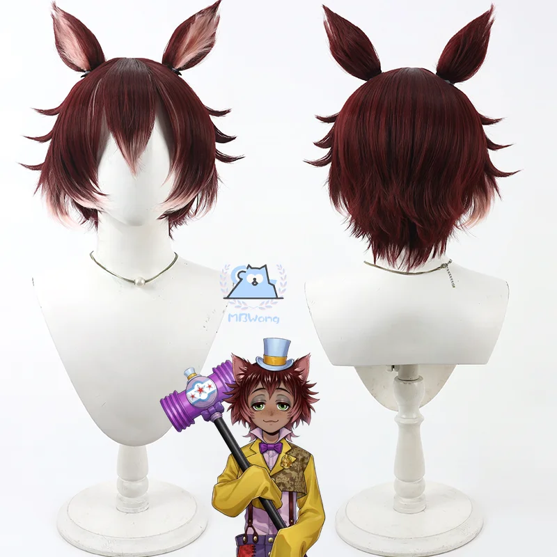 

Twisted Gidel Косплей Парик Игра Wonderland Gideru Волосы Ухо Catshark Fish Floyd Парик Для Женщин Мужчин Для Хэллоуина Вечеринки Взрослых