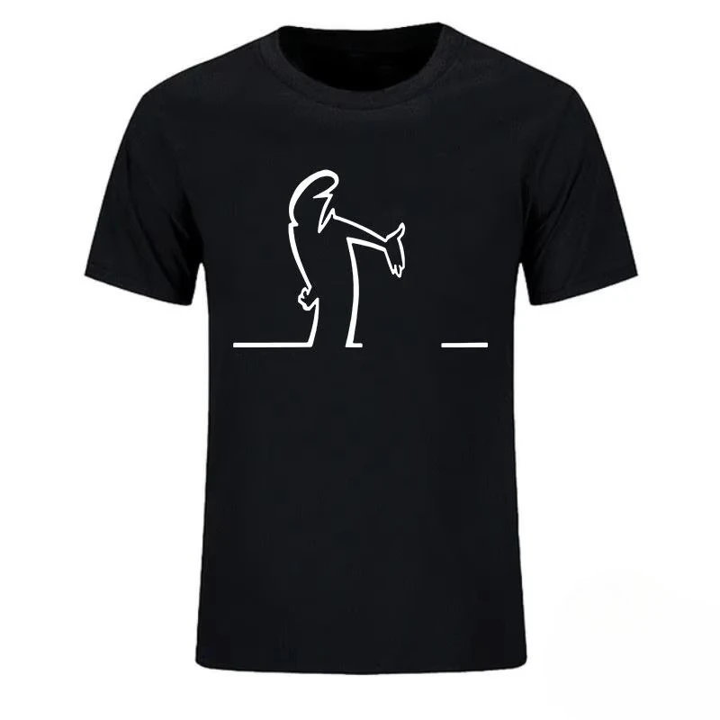 تي شيرت صيفي للرجال من Balum La Linea تي شيرت برسومات مضحكة من القطن مريح ومميز #3