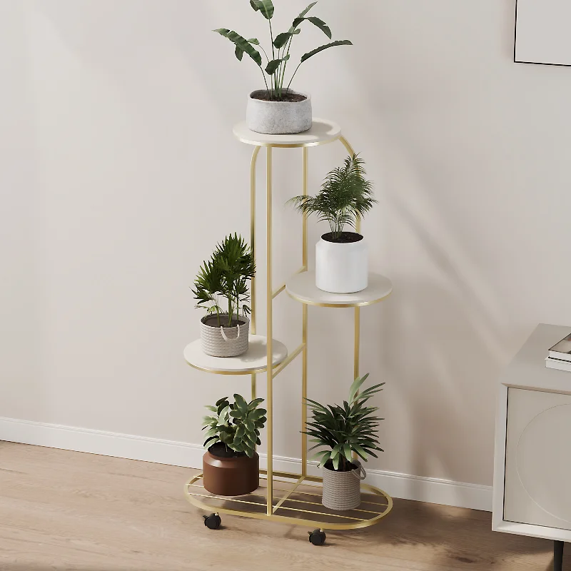 Soporte para Flores en Forma de Rosa, Macetero Vertical Flotante para Interiores, Soportes Metálicos para Plantas, Arredo Giardino para Exteriores, Conjuntos de Muebles de Jardín de Ratán