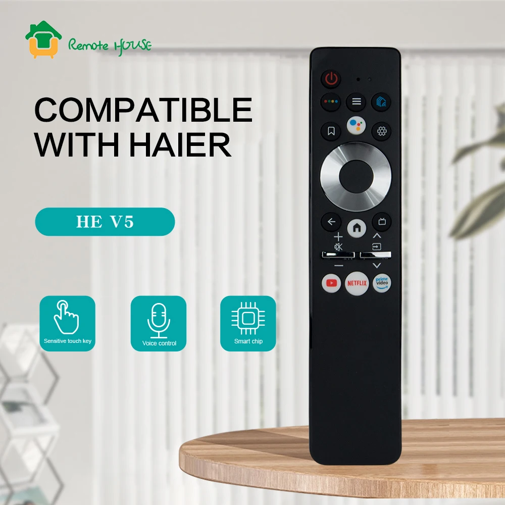 Voice Wireless Remote Control For Haier HTR-U29R Haier 50 Smart TV H50K6UG H55K6UG H65K6UG BX2 Haier 50 Smart TV DX HTR-U29