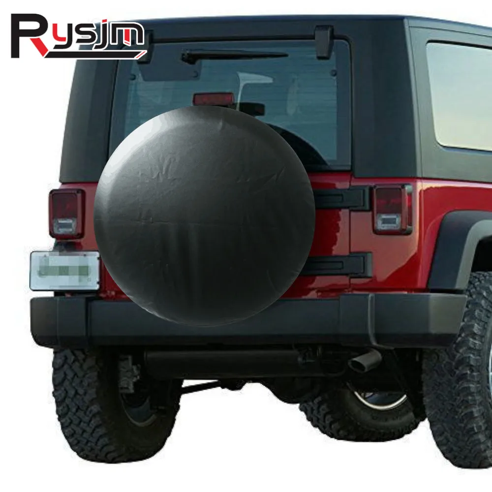 HD Universal Spare Tire Leather Cover 13 14 15 16 17 inch Dust-Proof Spare Wheel Tire Cover Case Bag Pouch For Jeep