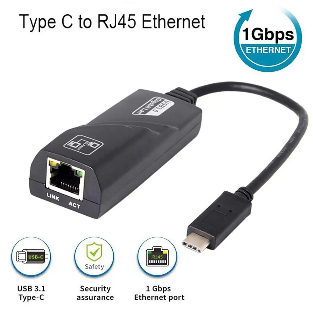 محول إيثرنت من نوع c إلى rj45 شبكة إيثرنت ، usb ، usb ، usb ، بطاقة شبكة للكمبيوتر الشخصي ، كمبيوتر محمول ، x9w8