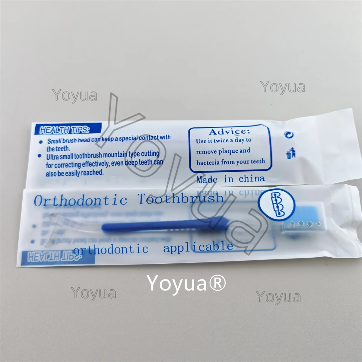 30pcs 2-in-1 Orthodontic Toothbrush With Interdental Brushes Dental Double Ended Tooth Brush Cleaning Brace Oral Care