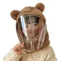 brown with mask