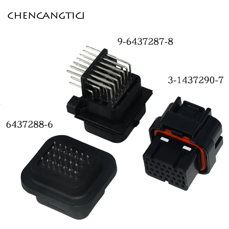 

1 Set 26 Pin Automotive Electrical Wire Plug 1.0 mm Female Male ECU Electronic Cable Connector For Car 9-6437287-8 6437288-6