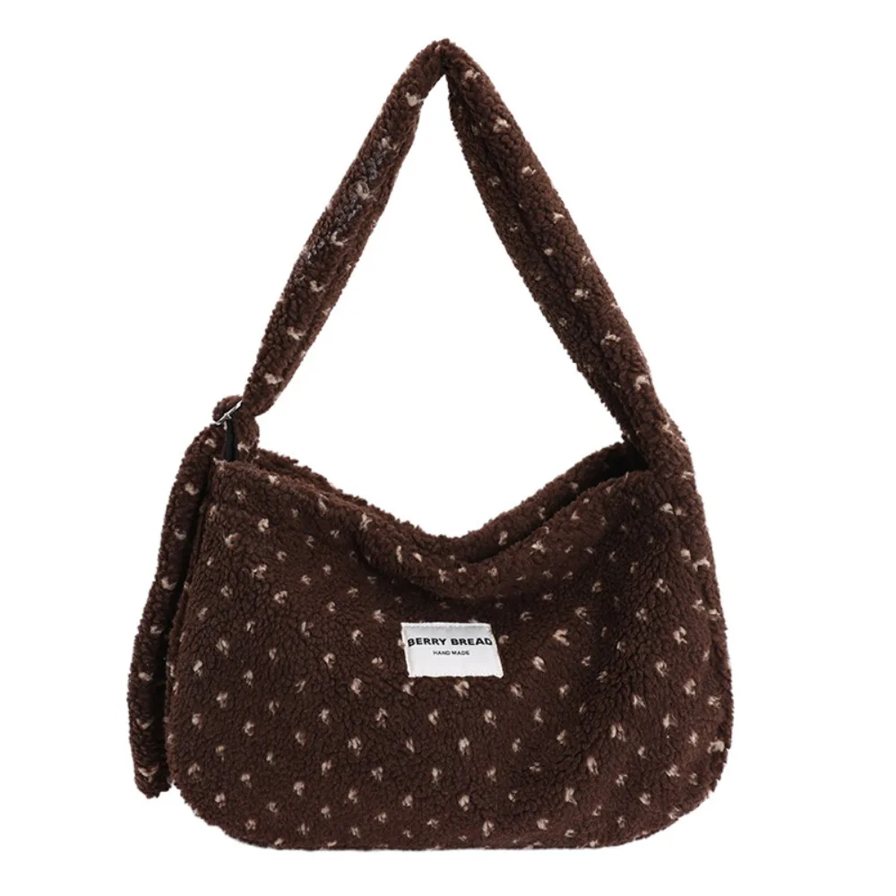 

Fashion Large-Capacity Shoulder Bag Furry Messenger Bag Comfortable Women's Handbag Autumn and Winter