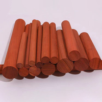 African Red Rosewood Mahogany Round Rod Hard Solid Wood DIY Knife Handle Handicraft Materials