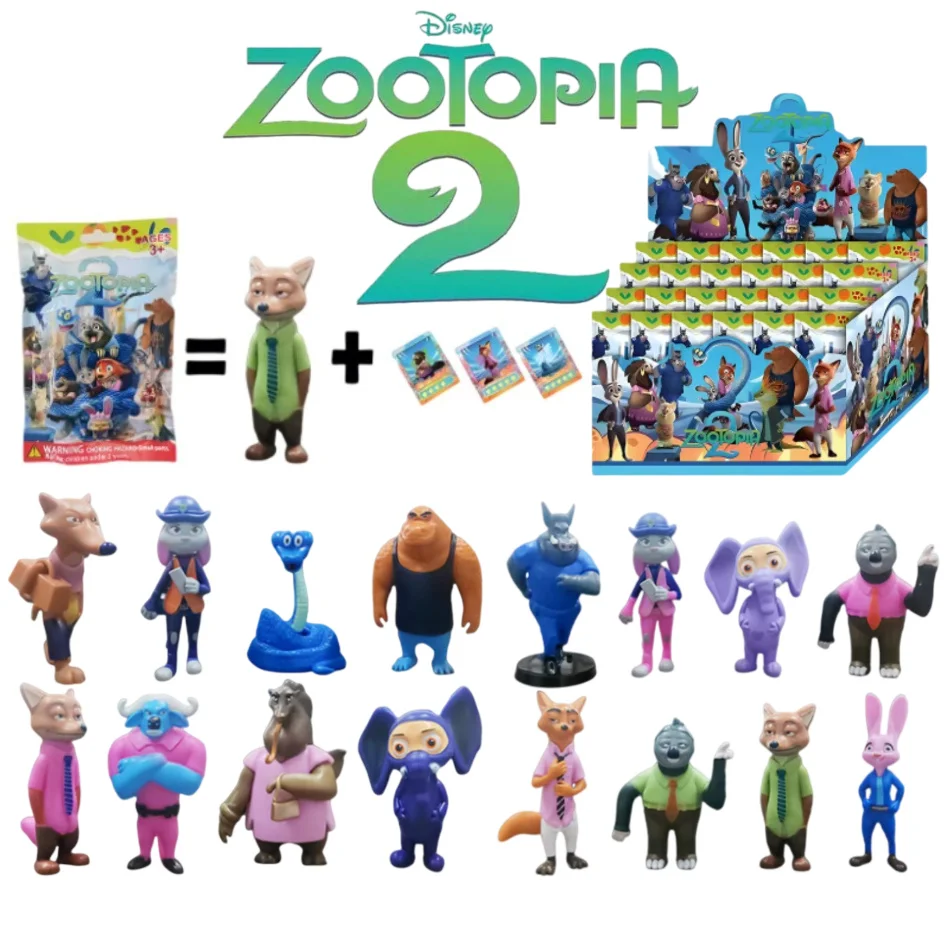 

Disney Zootopia аниме мультяшная фигурка Ник Джуди слепая коробка слепая сумка креативная персонализированная статуя модель орнамент подарочная коробка-сюрприз