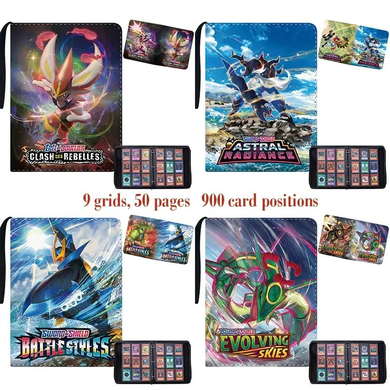 pokemon-card-anime-figure-card-storage-bag-photo-album-collect-album-loose-leaf-pu-zipper-game-king-fans-pikachu-card-pack-toys