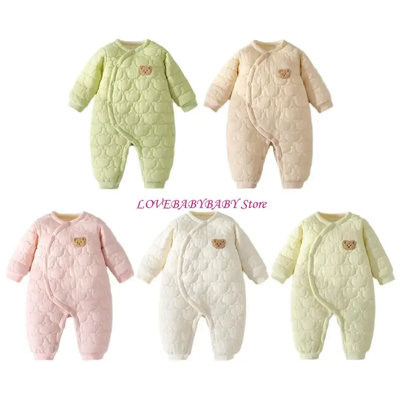 

Baby Winter Outwear Clothing Thick Romper Comfortable with Bear Designing 4XBC