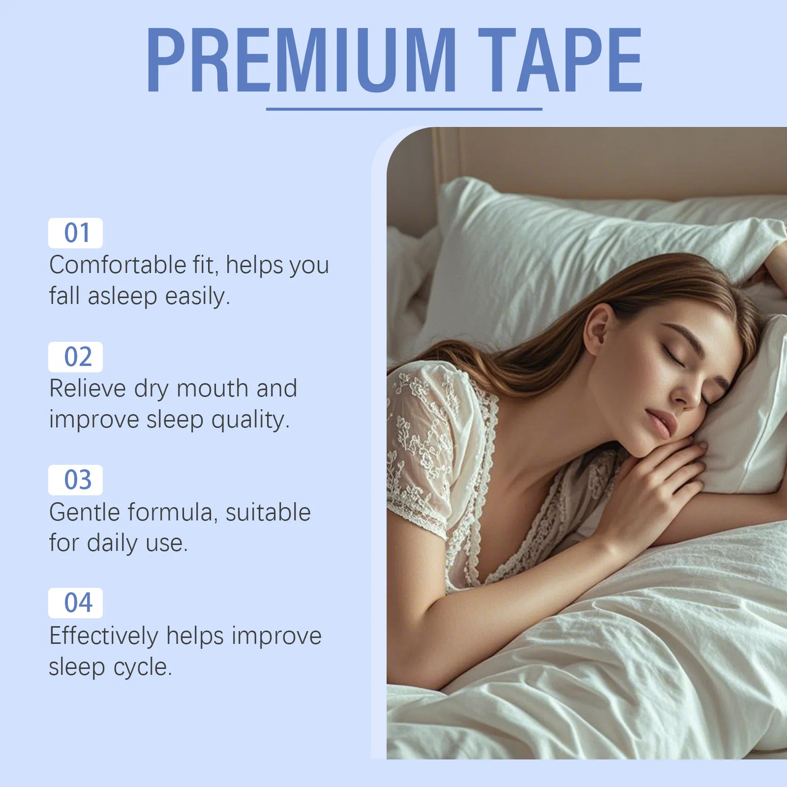 Ximonth Sleep Aid Mouth Tape Correct Oral Breathing Reduce Snoring Lavender Aid Deep Sleep Comfortable Wearing Anti Snore Patch