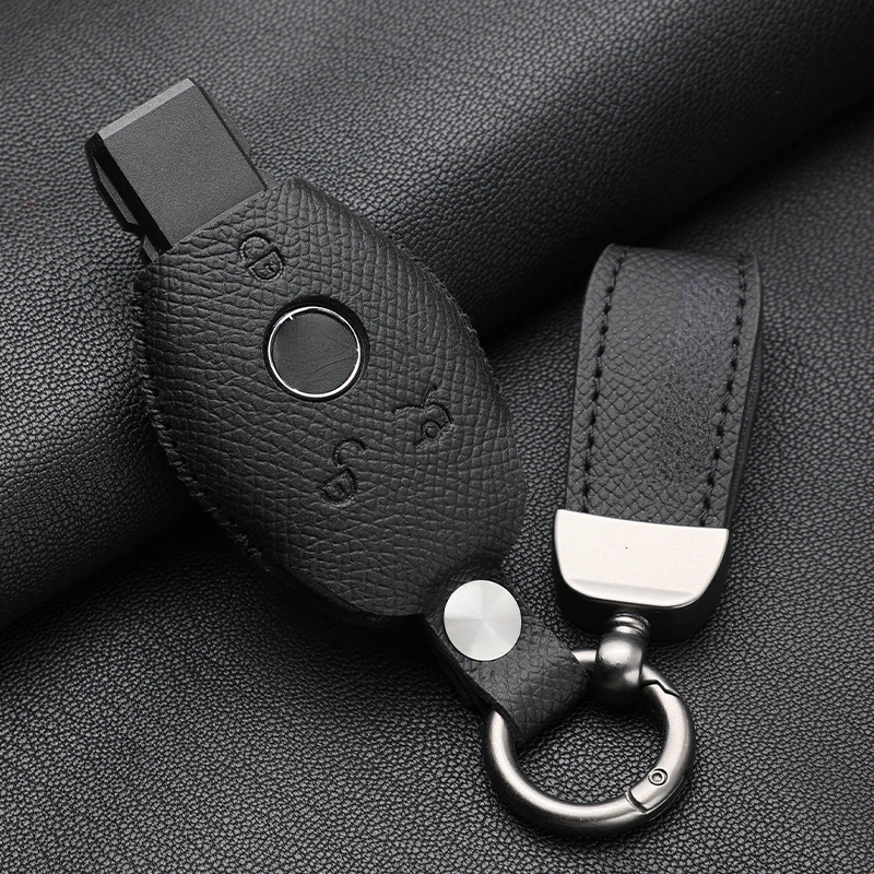 

Suitable For Mercedes Benz Gla200 Glk V260 Leather Old Key Car Remote Key Case Cover Multiple Styles and Colors Available