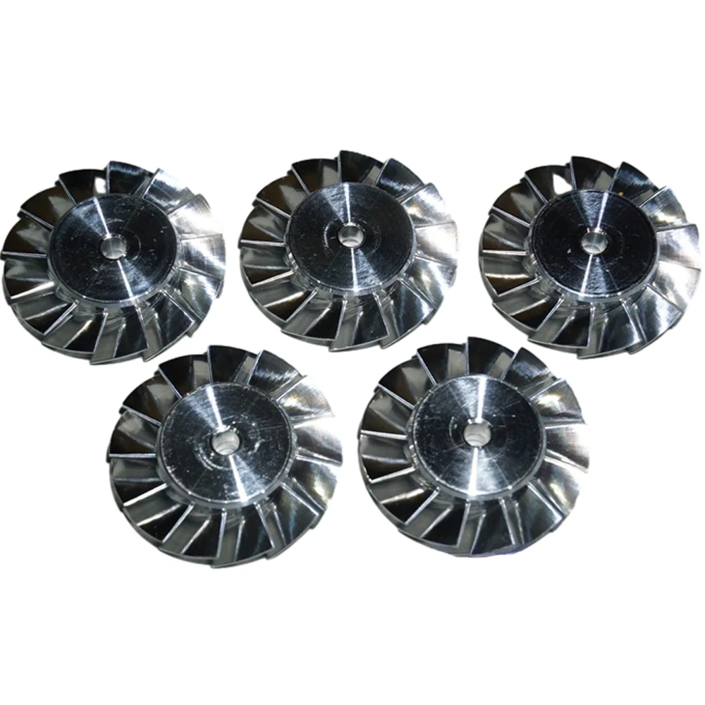 5Pcs 27mm Diameter Aluminum Iimpeller CNC Machining High Precision Impeller 100000 RPM High Speed Fan Motor Blade Impeller