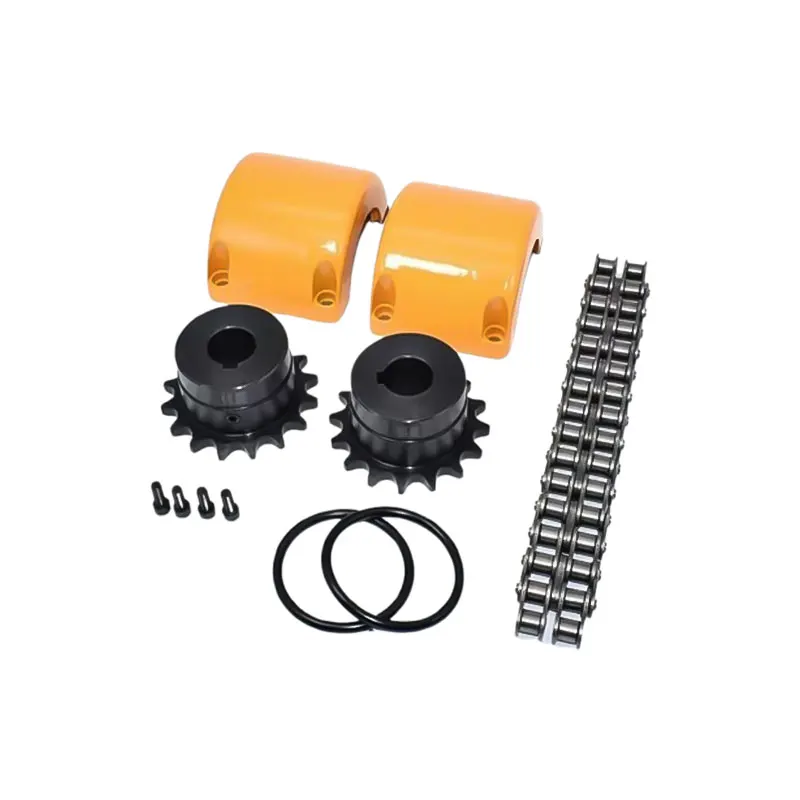 KC5016 Roller Chain Coupling With High Torque Blackened Finish And Housing For Motor Coupling Applications