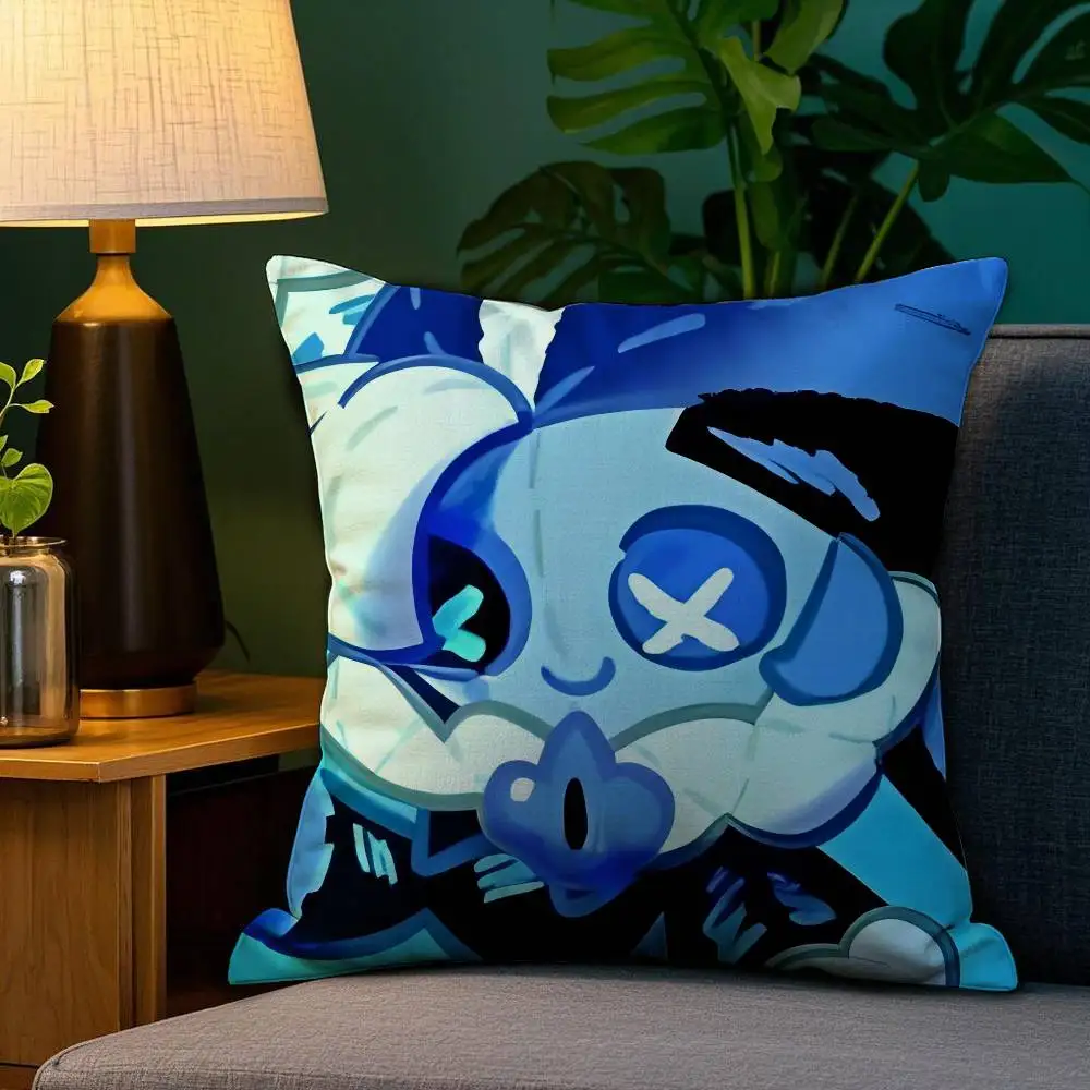 لعبة C-Cookie Run Kingdom كيس وسادة أريكة غرفة المعيشة غرفة نوم على الوجهين الطباعة مربع وسادة قيلولة الوقت غطاء الوسادة #4