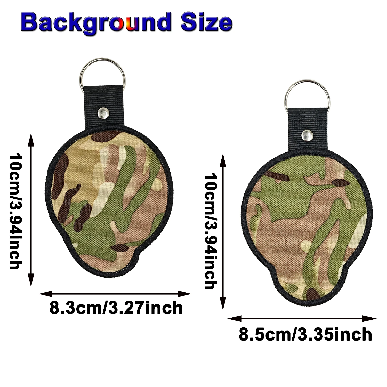 Custom Printed Photo Keychain Upload Your Picture Personalized Fabric Key Chains Wholesale MOQ 10pcs  Single Sided Keychain