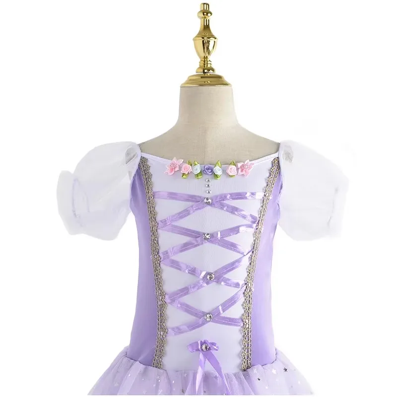 Vestido de tutú de Ballet romántico profesional para niños, ropa de baile, vestido de bailarina del lago de los cisnes, vestido de Ballet de danza moderna para niñas