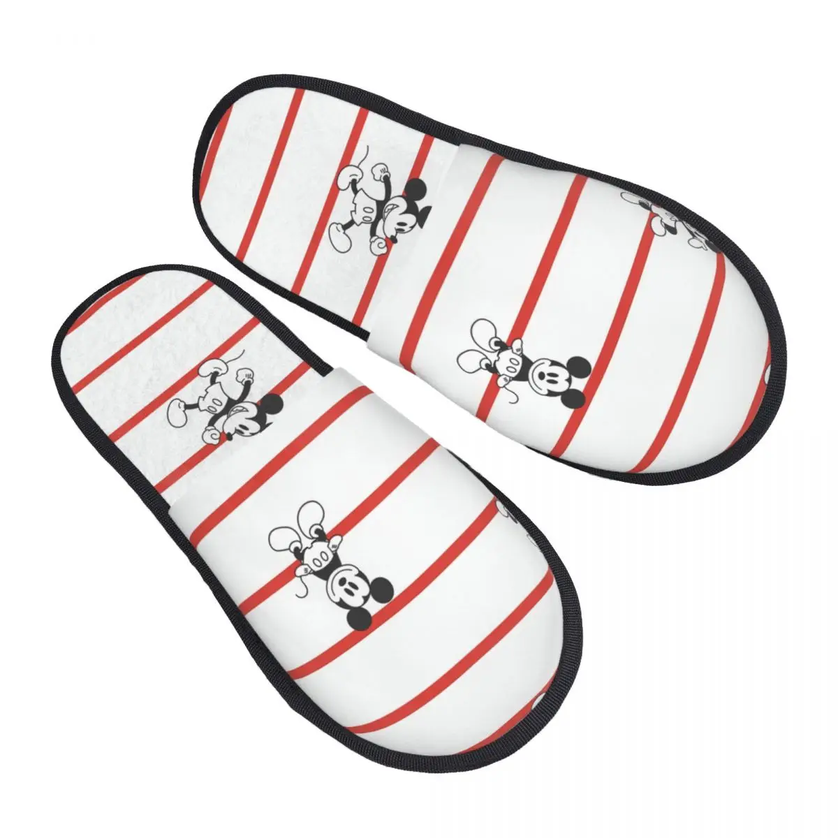 

Custom Mickey Mouse Anime Cartoon Memory Foam Slippers Women Soft Warm House Slippers