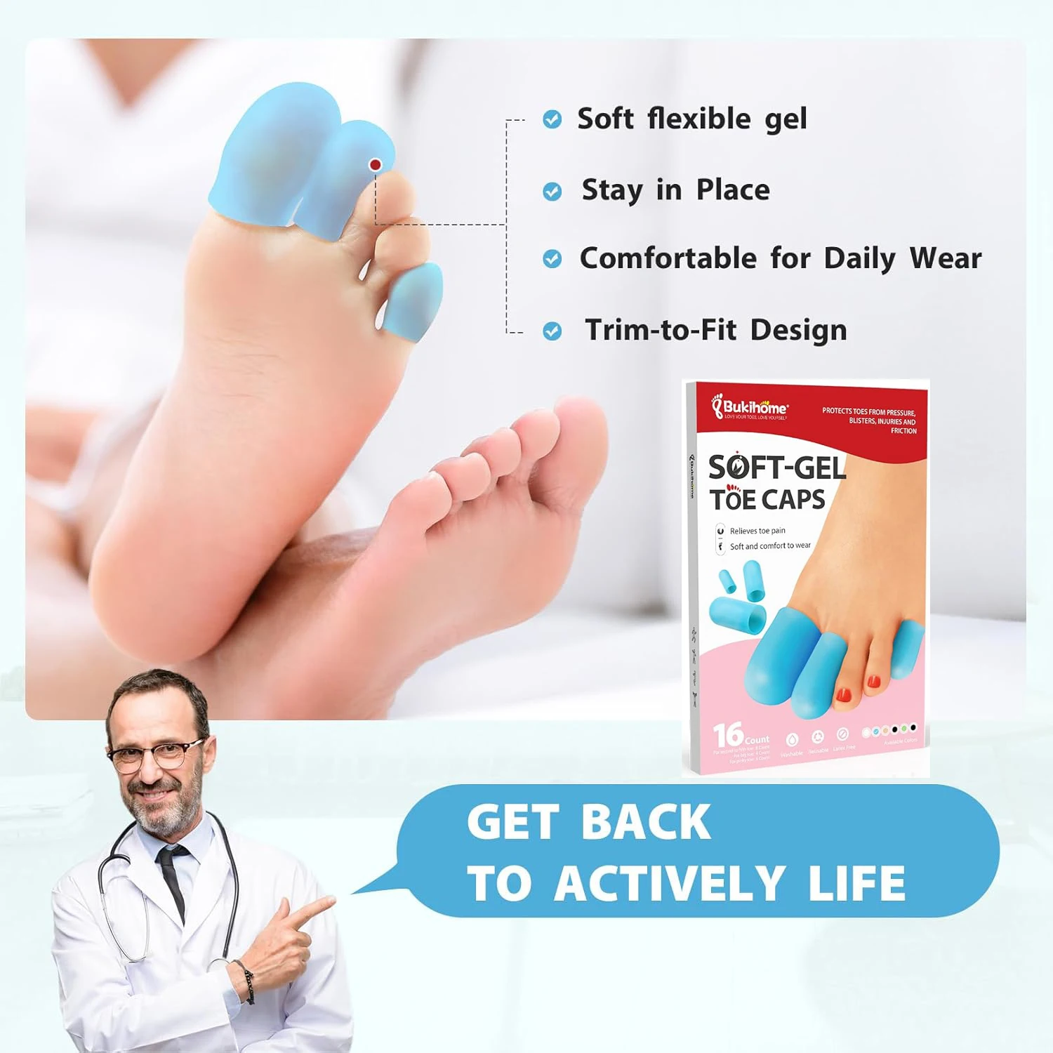 2/16 قطعة Sumifun غطاء أصابع القدم حامي القدم أداة العناية بالقدم أصابع وسادة أنابيب الأكمام لورم الذرة بثور النسيج الإغاثة الألم #2