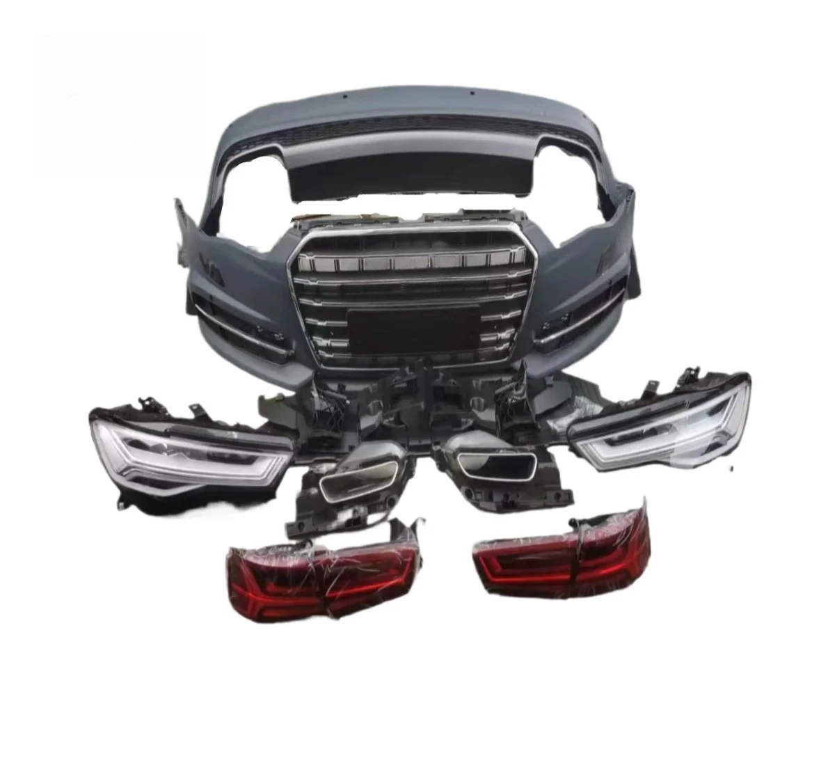 

High Quality Body Kit for 12-15 Style A6 C7 Upgrade 18 Style Sporty Front and Rear Car Bumpers LED Headlights Taillight