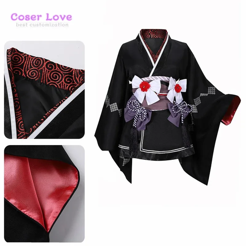 CyFinal Fantasy 7: 리메이크 티파 록하트 기모노 코스프레 의상 크리스마스 새해 할로윈 의상