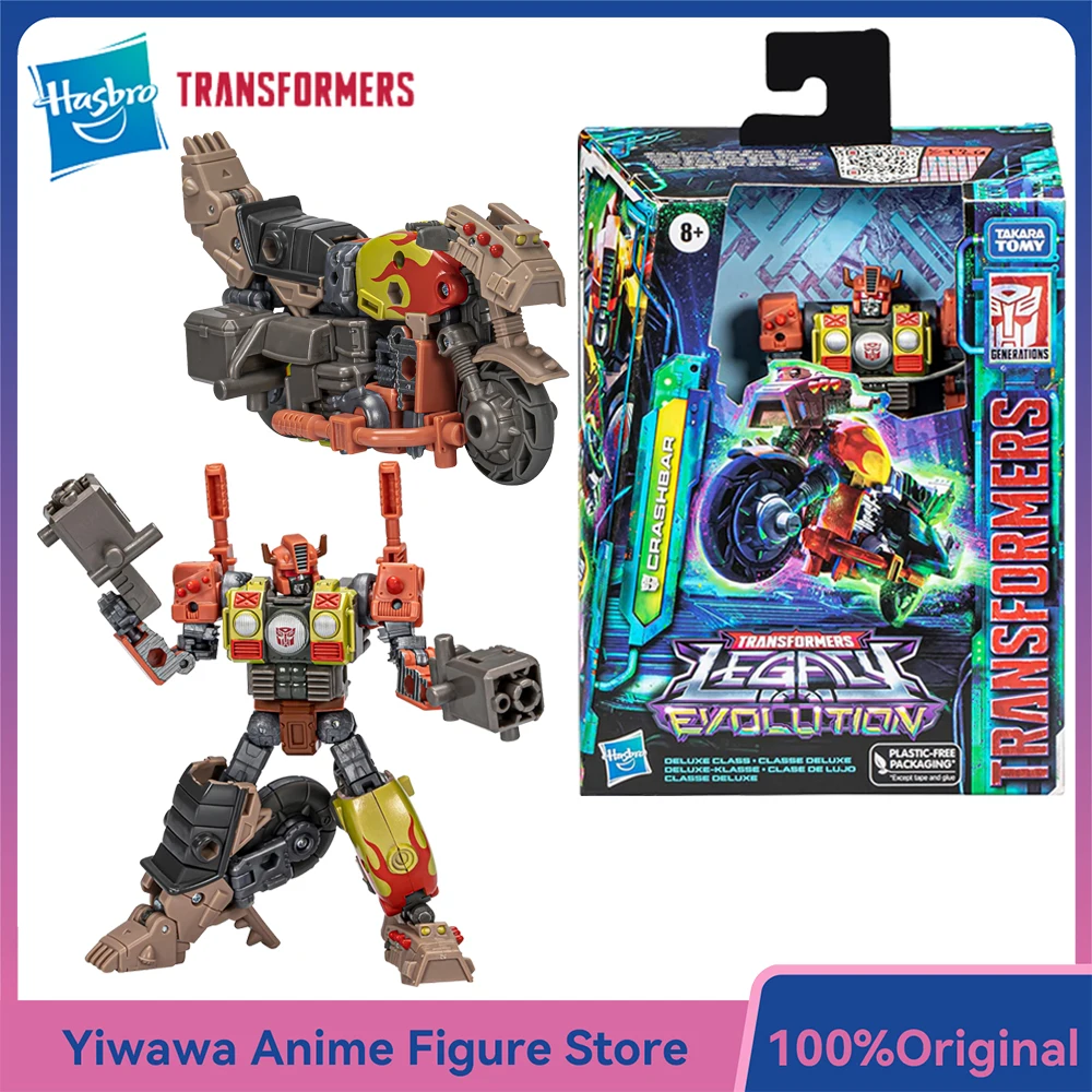 [재고 있음] 하스브로 트랜스포머스 레거시 에볼루션 크래시바(준키온) 14cm 디럭스 클래스 애니메이션 액션 피규어 모델 장식 장난감