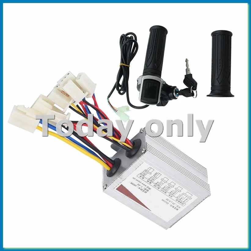 

24 В 350 Вт электрический скутер, матовый двигатель контроллера + комплект поворотной ручки дроссельной заслонки для электронного велосипеда, электрический скутер, велосипед-A25R