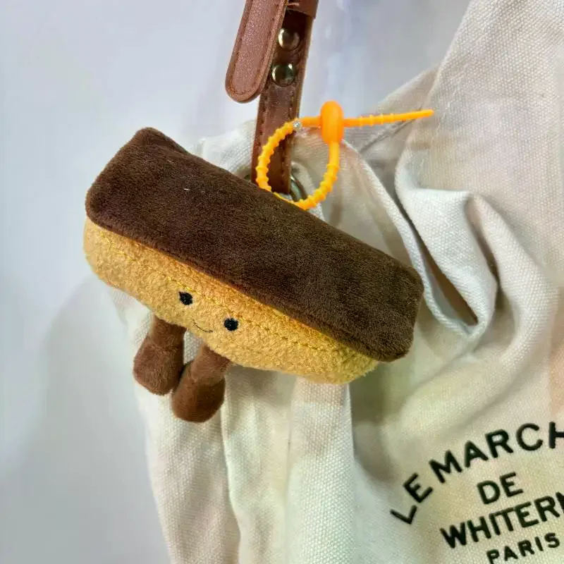 Niedlicher Nachmittagstee, Gourmet-Serie, Plüsch-Anhänger, Schlüsselanhänger, simuliertes Ei, Torte, Brot, gefüllte Puppe, Rucksack, dekorativer Anhänger, Geschenke