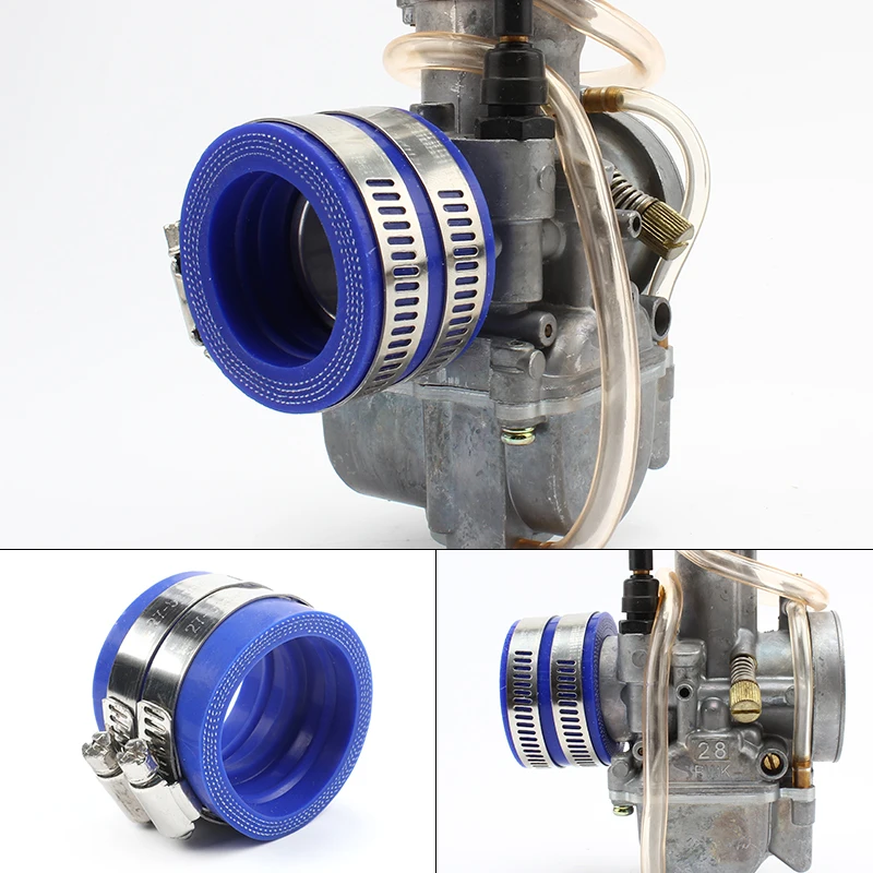 35/40/42/45mm Carburetor Adapter Interface Inlet Pipe Intake For Koso KSR OKO Keihin PWK Maikuni 21 24 26 28 30 32 34mm PE TM PZ image 5