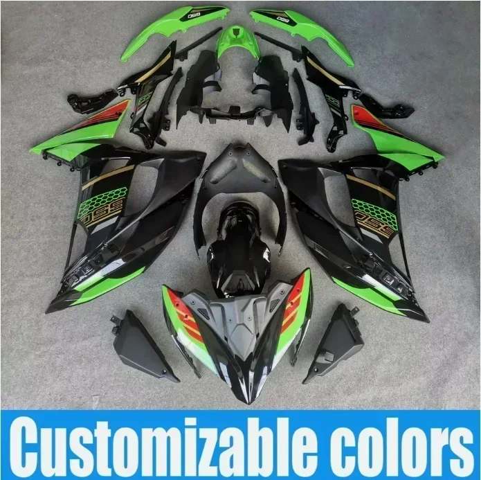 DIY Motorcycle ABS Plastic Fairing Kit fit for Kawasaki Ninja 650 2020-23  EX650 ER6F 2020 2021 2022 Fairing White Black Green