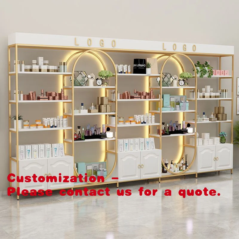 

Customize.Cosmetic Display Cabinet Beauty Salon Product Display Rack Internet Celebrity Live Streaming Storage Rack Nail Salon H