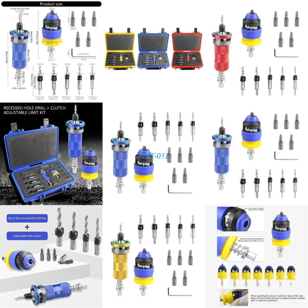 

E15A High Hardness Alloy Countersink Drill Bit With Depth Control Semi Automatic Operation for Efficient Drilling