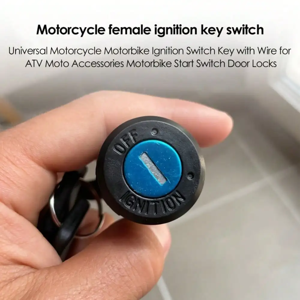 1 قطعة مفتاح إشعال الدراجة النارية العالمي مع سلك-لمركبة ATV وملحقات قفل الباب والدراجة النارية