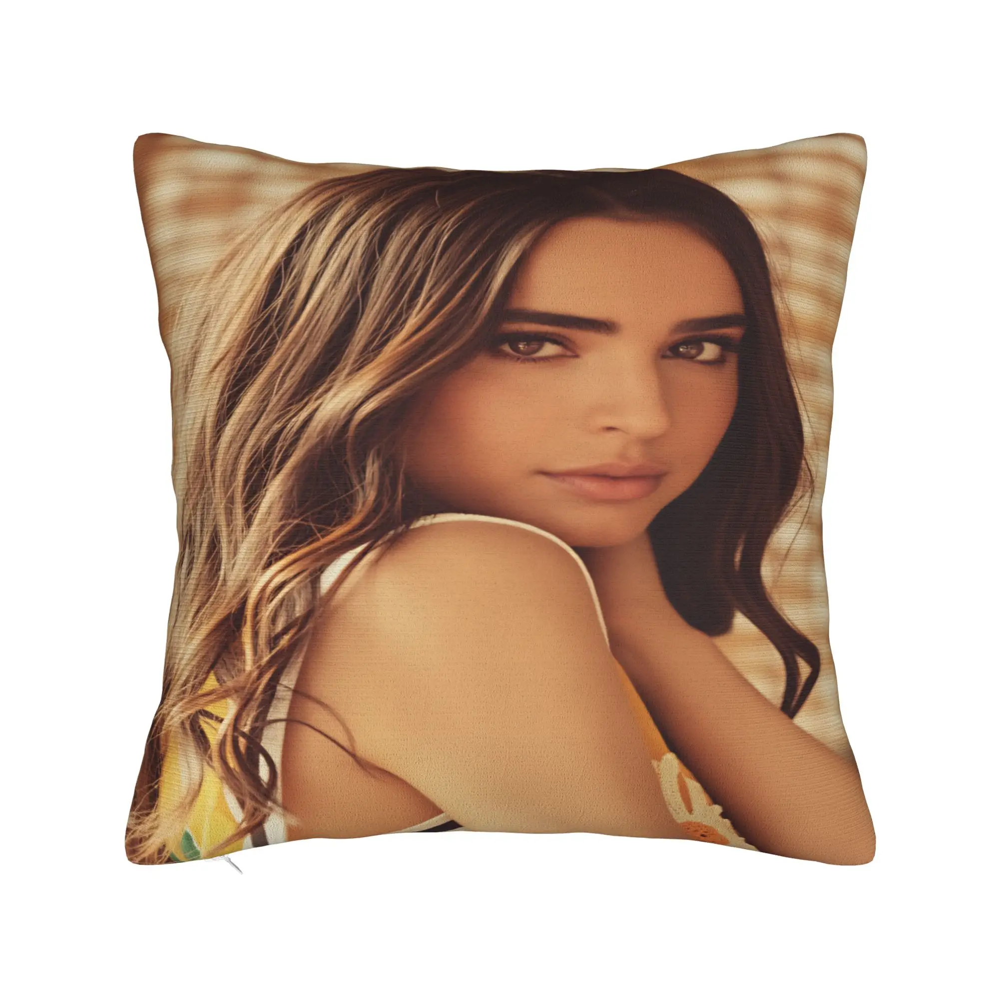 Actor Sofia Carson  Pillow Cover  Comfy Cushion Cover Kawaii Pillow Case For Couch Sofa Bedroom