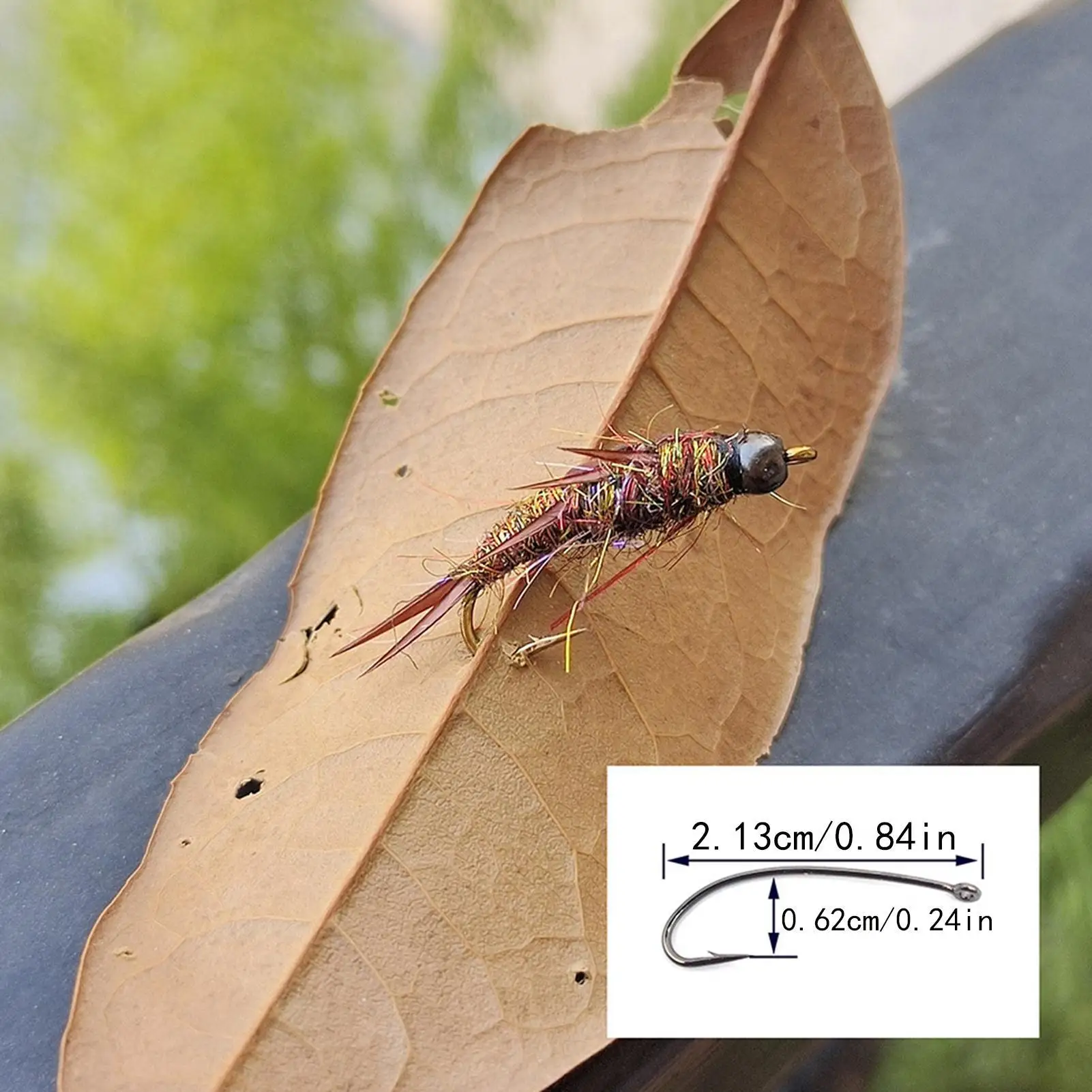 Fishing Lures For Bass 5 Pieces Artificial Handmade Fly Design Gear Fishing Jigs For Men Beginner Lover Trout Catfish Boat