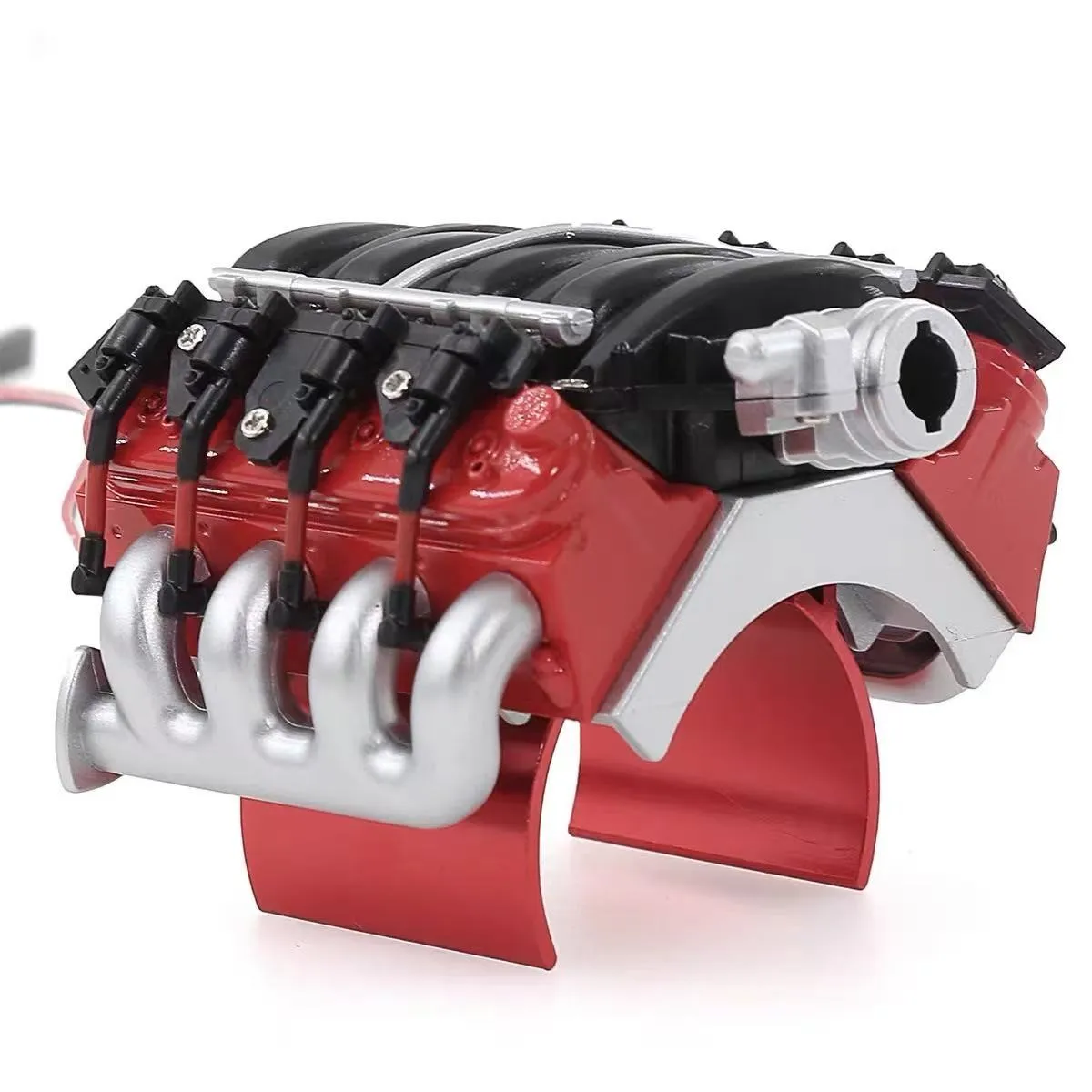 Simulate LS7 V8 Engine Motor Radiator Cooling Fan Heat Sinkfor 1/10 RC Crawler Car Axial SCX10 II III TRXS TRX4 D90 Redcat Part