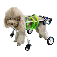 Small Dog Wheelchair Four-Wheeled Pet Wheelchair Dogs Cats Paralyzed Disability Assisted Hind Leg Braces Dog Mobility Scooter