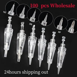 Bayonet Cartridge Needles for Microblading Permanent Tattoo Machine 1P 3P 3FP 5P 5FP 7P 7FP Disposable Tattoo Eyebrow Needles