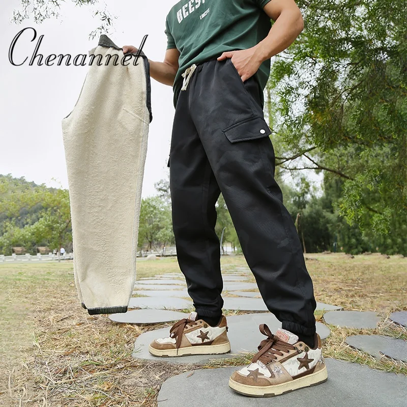 

Мужские камуфляжные брюки-карго, спортивные брюки больших размеров с эластичной резинкой на талии и несколькими карманами