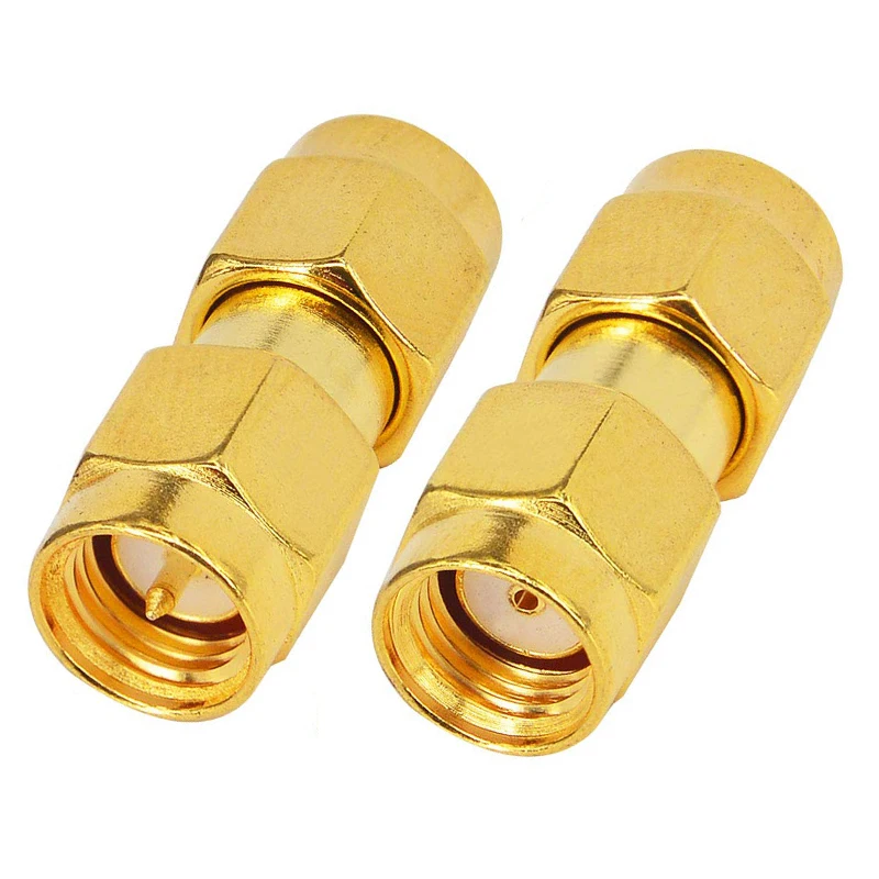 1Pc Sma Mannelijke Naar RP-SMA Rf Coaxiale Adapter Straight Rp Sma Connector