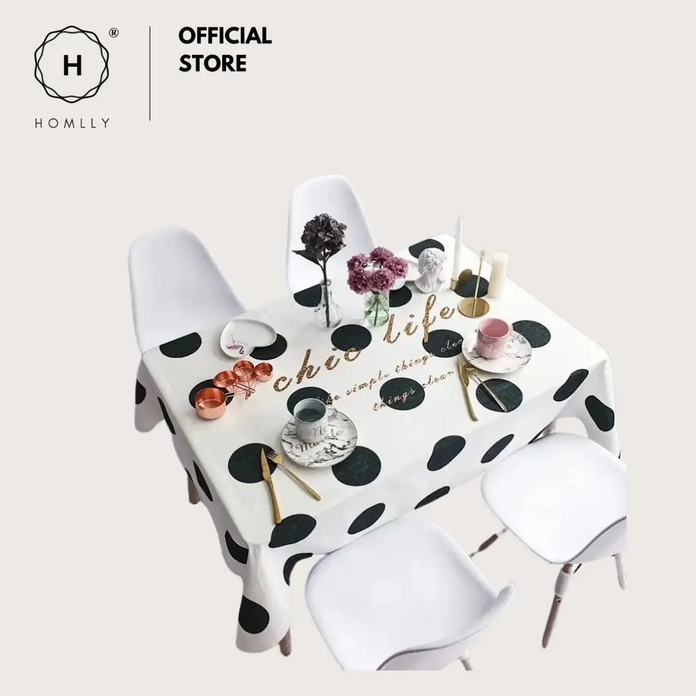 

Homlly Chic life Polka Dot Table Cover Cloth (4 Sizes)