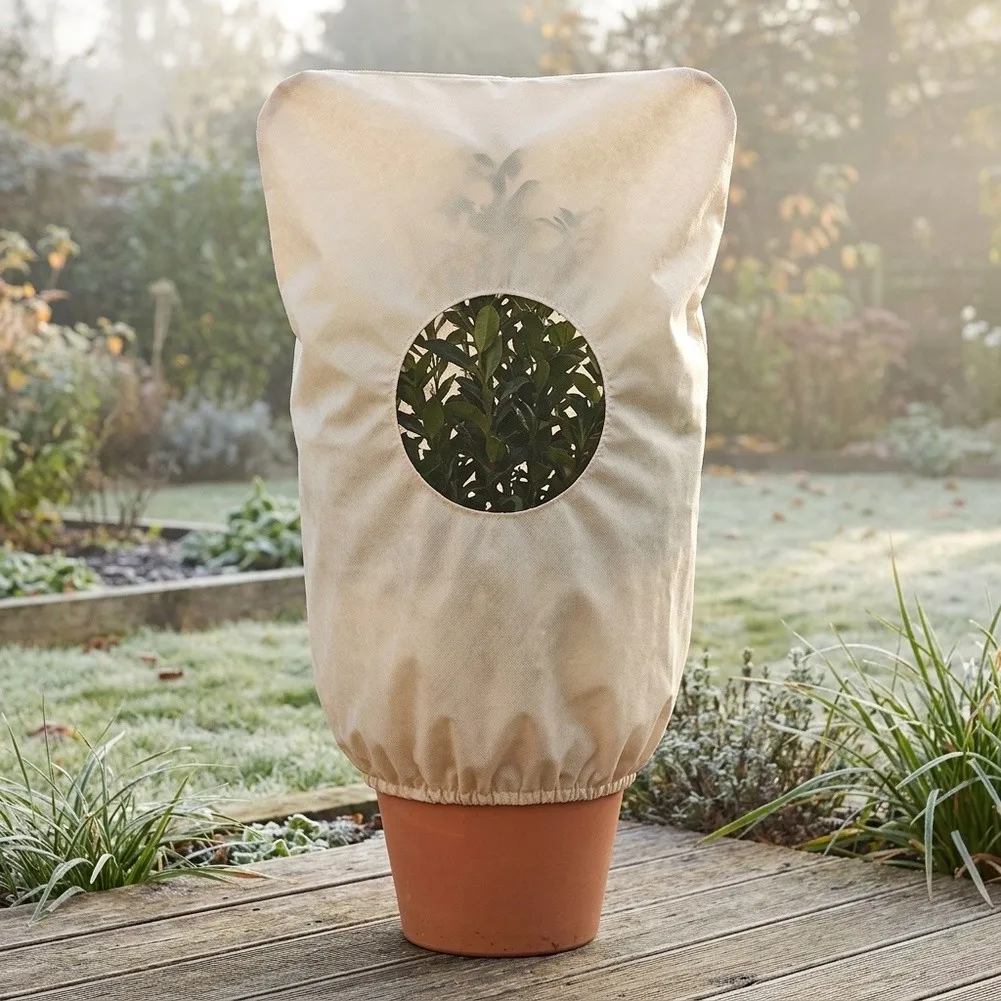 Plant Covers Freeze Protection Winter Frost Covers Visible Window Thickened Non Woven Thermal Insulation Wind Frost Blocking