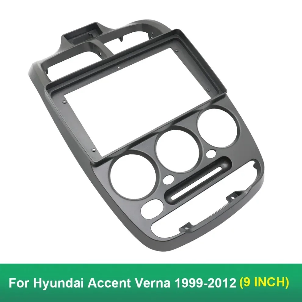 Car Radio frame 9 Inch Fascia Adapter For Android Radio Dash Fitting Panel Kit Hyundai Accent Verna 1999-2005