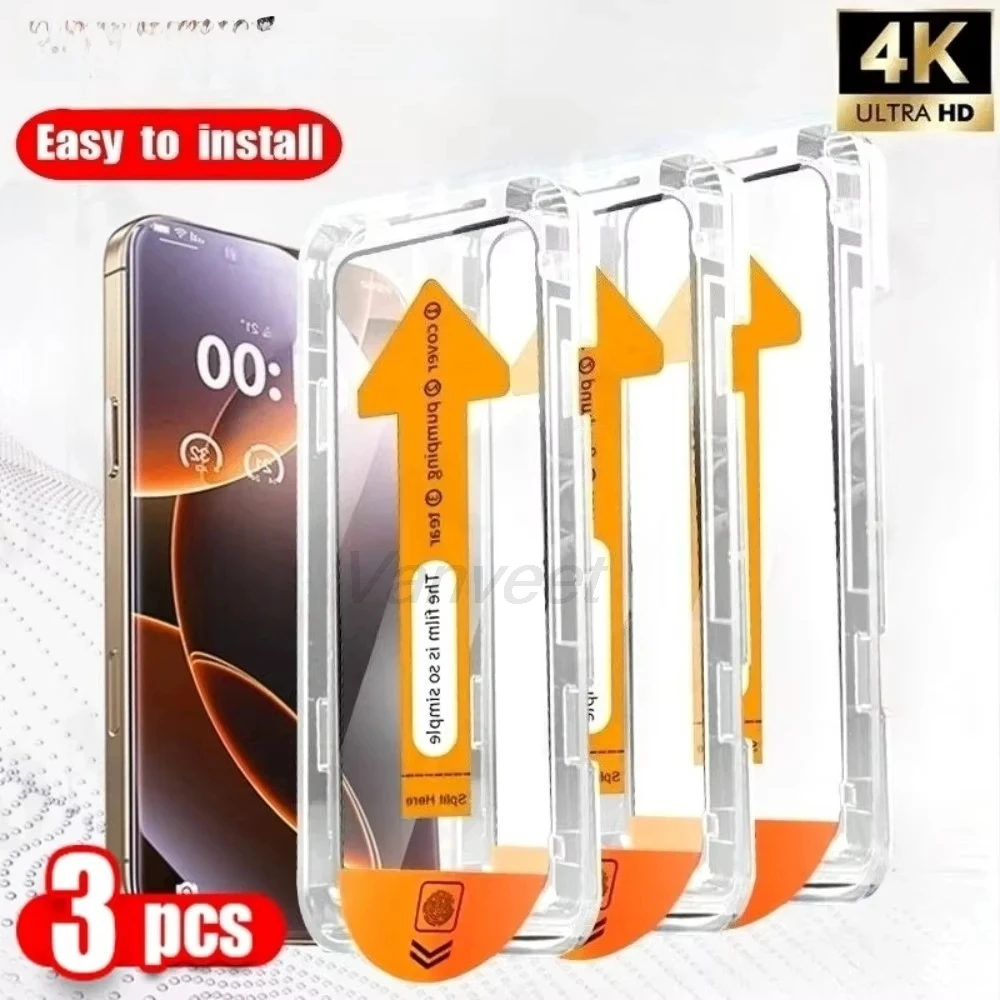 

1-3PCS Anti-Scrtch Dust Free For Xiaomi Poco X7 Pro Screen Protector Clear Oleophobic Coating Easy Installation Tempered Glass