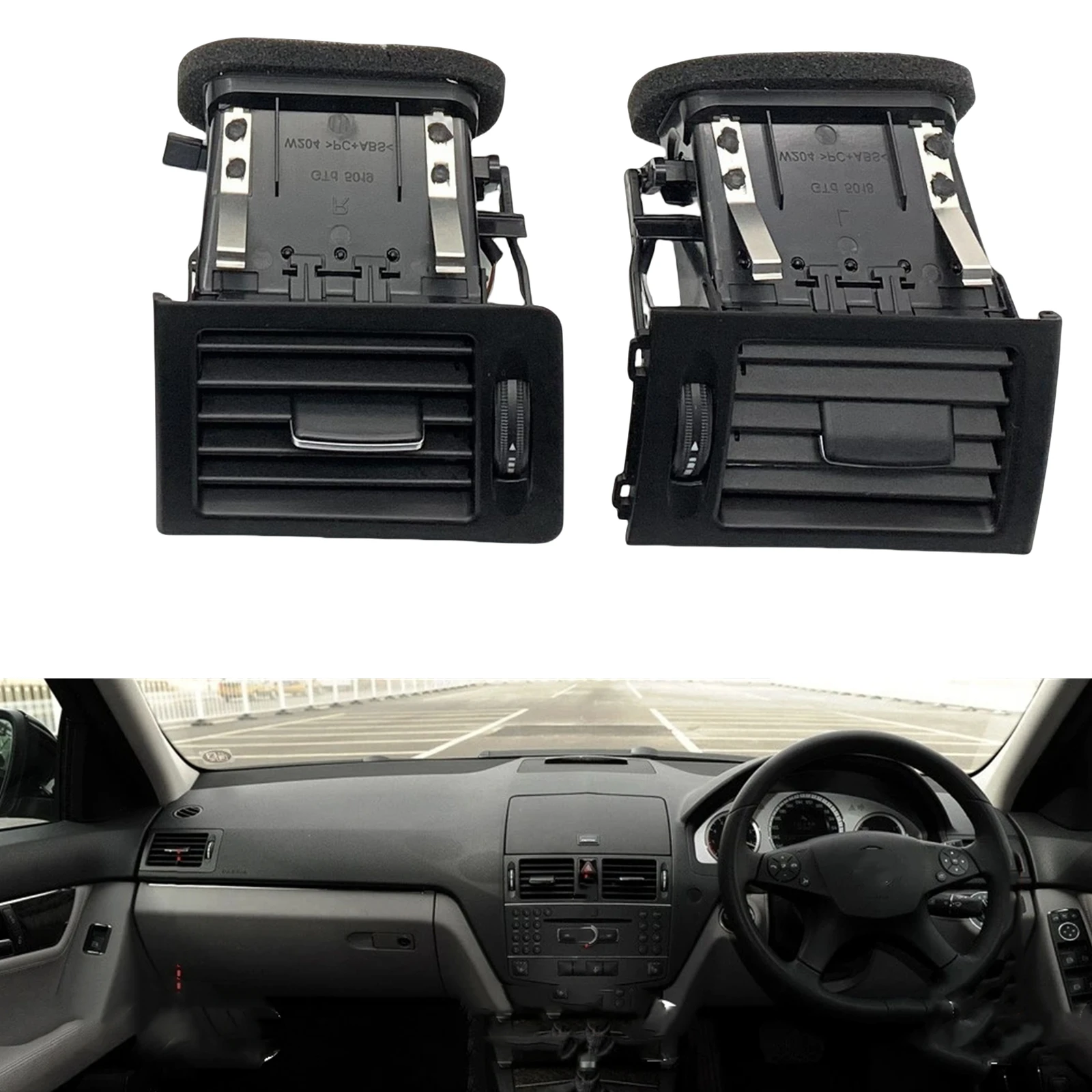 

Внутренняя передняя панель с правым рулем, кондиционер, вентиляционная решетка кондиционера в сборе для Mercedes Benz C Class W204 2007-2010