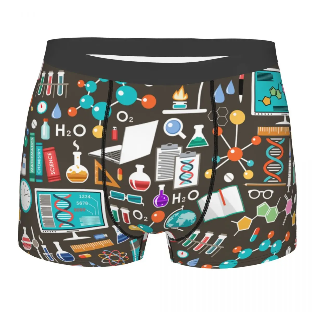 Men Science Chemistry Boxer Briefs Shorts Panties Soft Underwear Male Funny Underpants