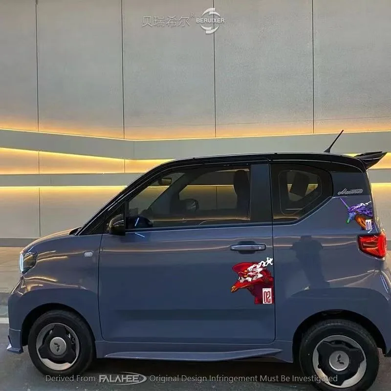 أنيمي الكمبيوتر المضيف ملصق الديكور النيون نشأة Evangelion Asuka ملصقات جسم السيارة الكرتون إيفا محمول ملصق مضاد للمياه