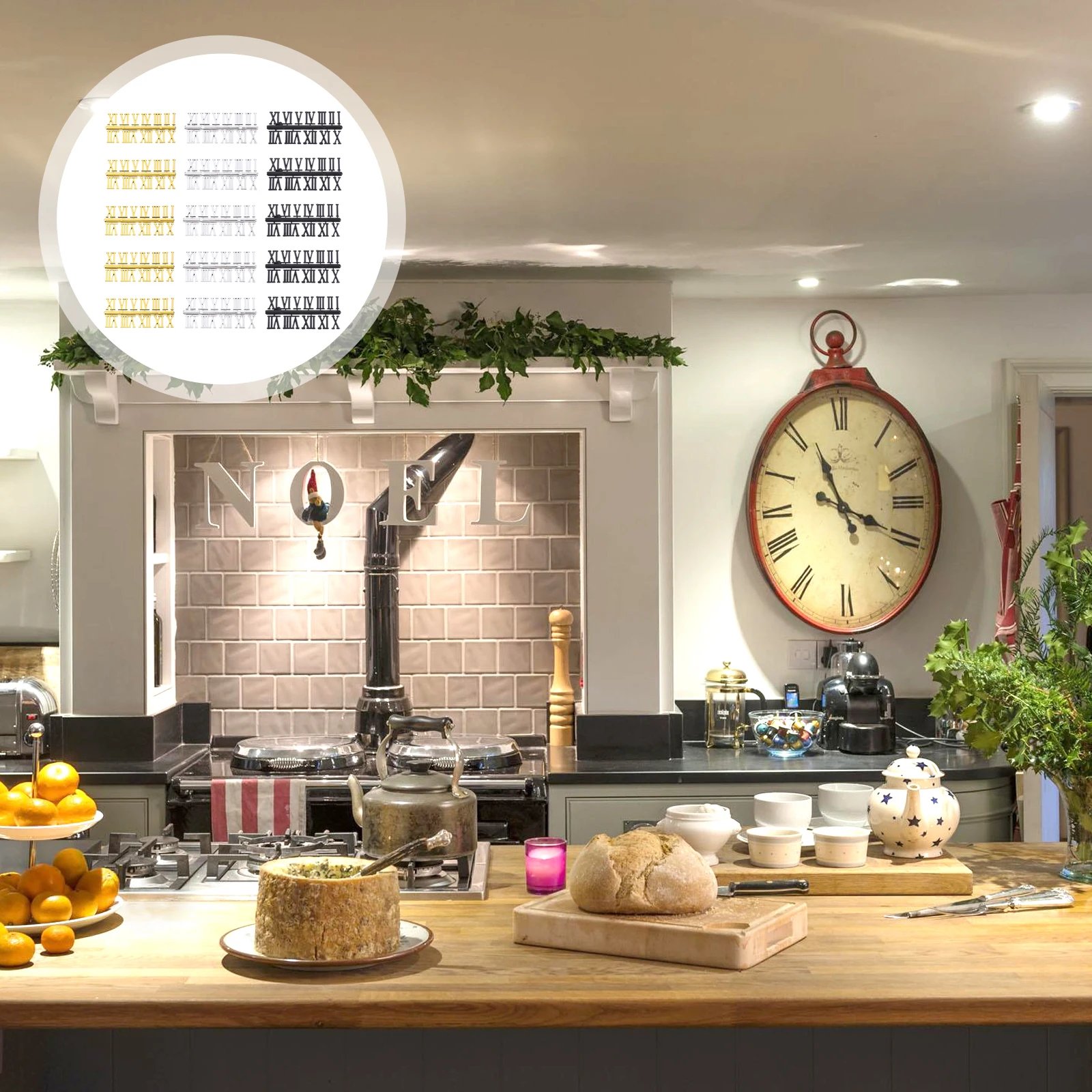 

15 set 2CM Clock Number Plate Roman Arab Numerals DIY Wall Clock Parts Silver Gold Black Numbers Quartz Hanging Accessories