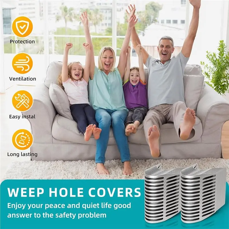 

50 шт. крышки отверстий для кирпичных стен, крышки отверстий из нержавеющей стали, сетчатые экраны, наполнитель кирпичных отверстий, настенные отверстия